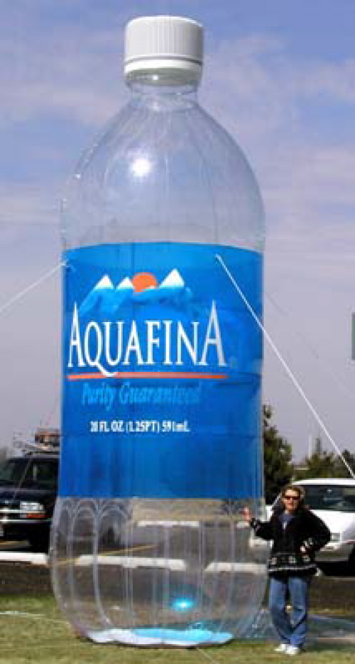Inflatable Cans and Bottles aquafina - 20'